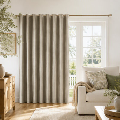 Printed Heathered Blackout Window Patio Panel