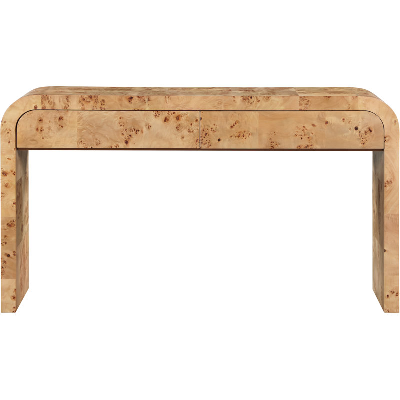 Kaiyanna 54" Console Table, Natural Ash Wood
