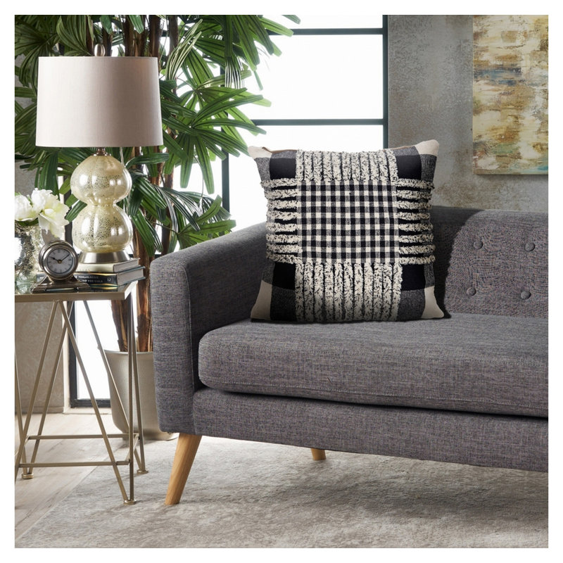 Keontay Ruffled Throw Pillow Set of 2