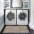 Kivett Distresed Medallions Navy and Sand Indoor Outdoor Machine Washable Area Rug-380963652