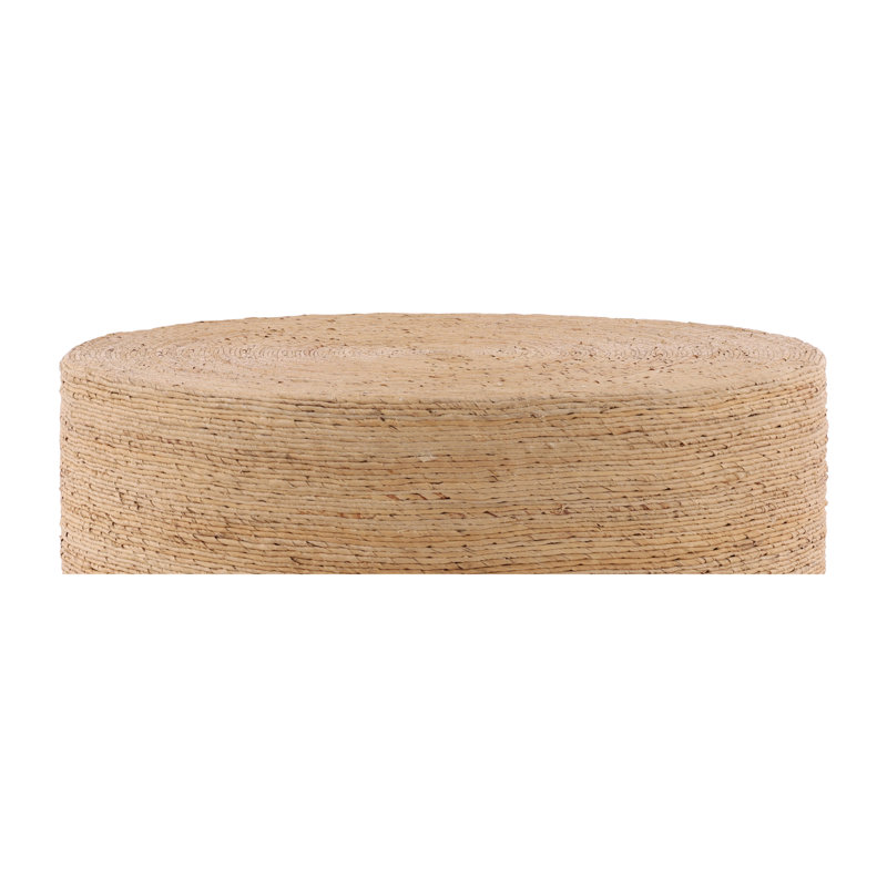 Furniture Classics Bali Rattan Wood Round Coffee Table