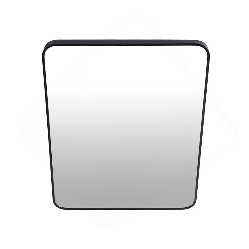 Miroir de salle de bain avec cadre en aluminium noir