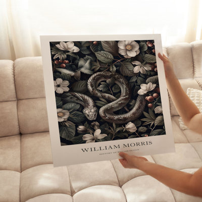 Animaux, animaux, William Morris, serpent, 7e chalet, reproduction d'art non encadrée