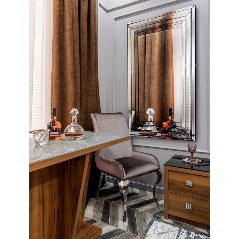 Jamiya Glass Flat Wall Mirror