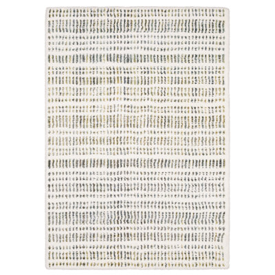 Delfine Dashed Lines Ivory/ Multi Area Rug