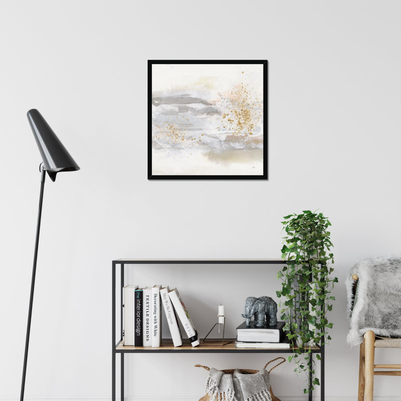 Winter Gold III by Chris Paschke - Painting, 95cm H x 95cm W, Black Framed Paper Print