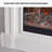 French retro electric fireplace with simulated flames