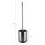 Porte-brosse de bain Bath Bliss et support en acier inoxydable