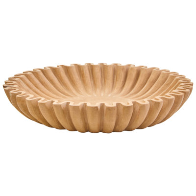 Demecia Small Fluted Marble Bowl
