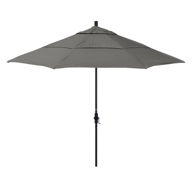 Parasol de marché Broadmeade octogonal Sunbrella, Toile gris anthracite Sunbrella®