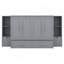Lit escamotable double avec tablettes, tiroirs et ports USB, gris-2137918894-2137918893