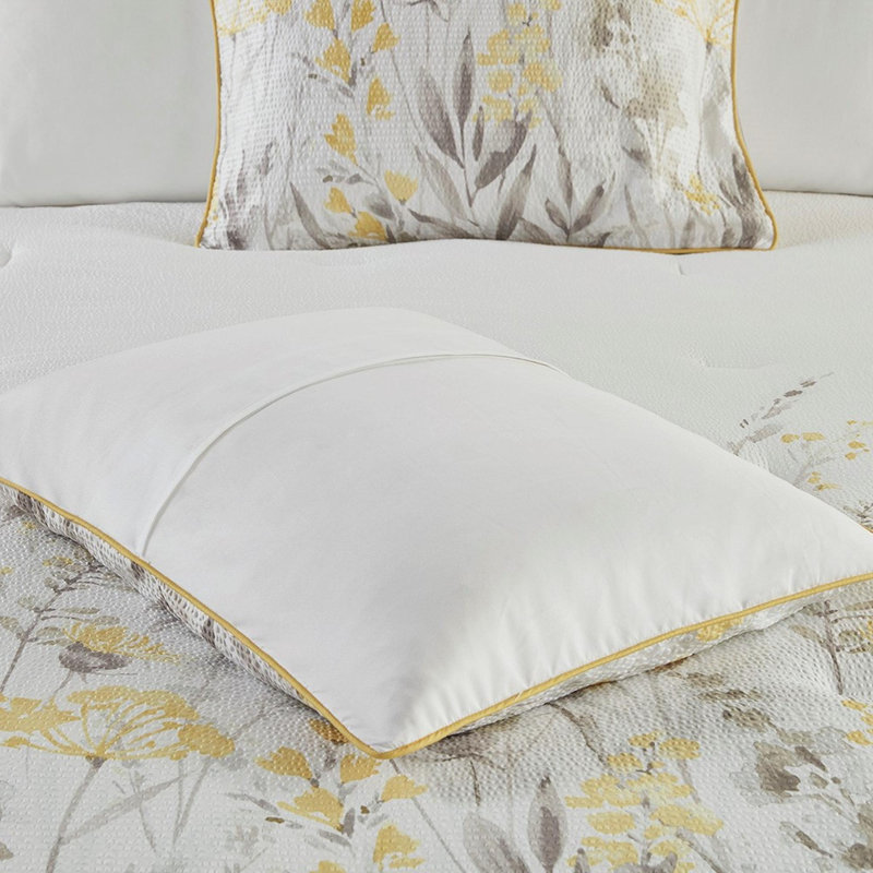 Ensemble de 5 courtepointe en microfibre de coton imprimé, Courtepointe très grand et 3 pièces supplémenta