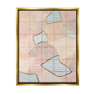 «Stripe Patterned Abstraction» par Vanna Lam sur toile