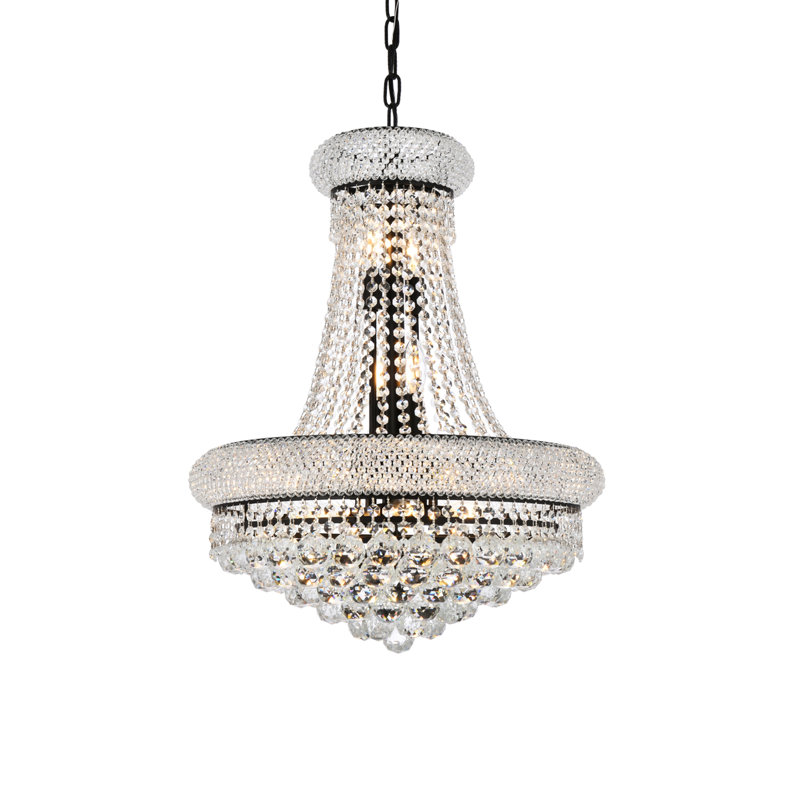 Meanna Dimmable Empire Chandelier, Gold, 26" H x 20" W x 20" D
