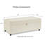 Grand repose-pieds avec rangement moderne, repose-pieds modulaire modulaire avec roulettes pour le salon, repose-pieds, repose-pieds avec rangement, grand banc repose-pieds avec rangement - ivoire-1499269120