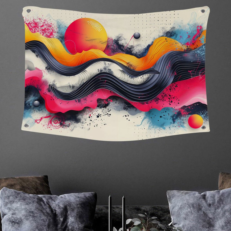 Microfiber Fabric Tapestry, 50" H x 60" W