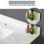 Dessus de meuble-lavabo blanc 43 po - Pierre frittée avec dosseret 4 po et lavabo rectangulaire encastrable 4 po-2049327520