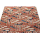 Distressed Homage Hand Knotted Wool Geometric Area Rug