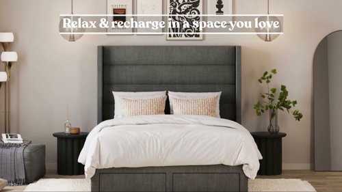 Wade Logan® Bed Upholstered & Wayfair | Queen Reviews Storage Platform Breaanna