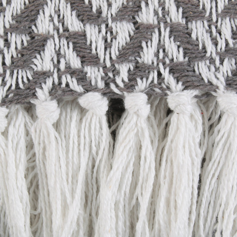 Jeté en coton Arrowhead, Gris
