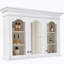 Armoire à pharmacie 40 "avec miroir, armoire de rangement pour salle de bain avec porte miroir et tablettes, armoire de salle de bain murale avec portes en verre