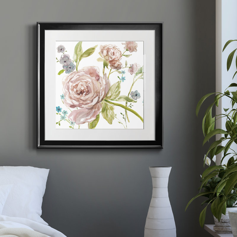 Summer Whisper I - Cadre photo, reproduction d'art sur papier, Papier encadré noir, H 30,5 po x l 30,5 po x P 1,5 po