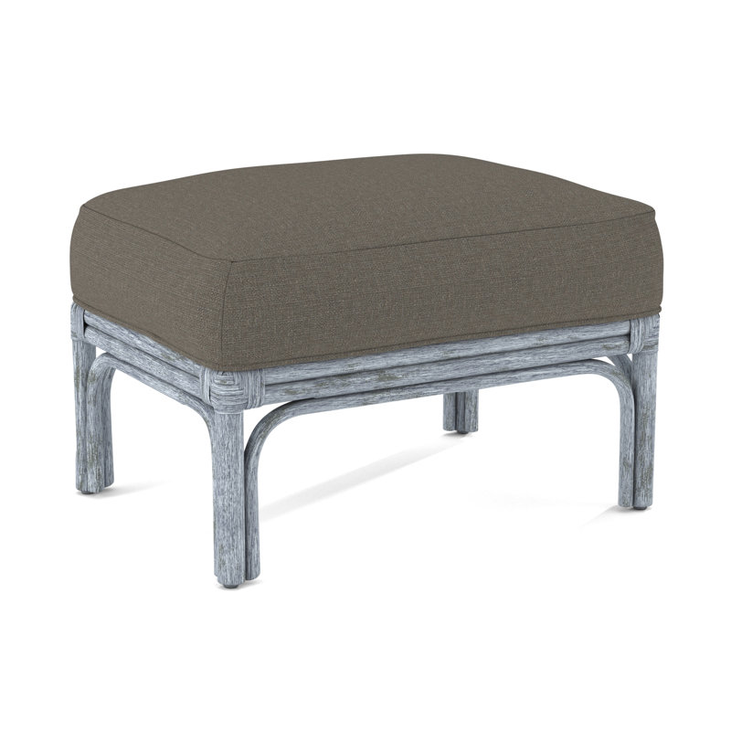 Repose-pieds rectangulaire 26 po Boca, Performance gris sucre; 0863-84, Verre d'eau