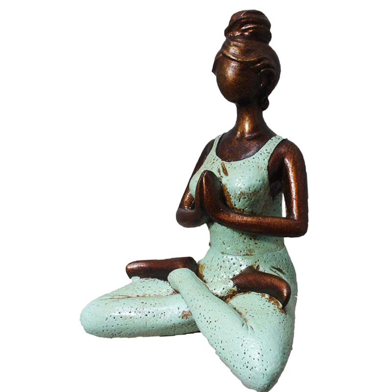 Alorton Religious & Spiritual Figurines & Sculptures, 10" H x 7" W x 5" D, Teal