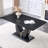 Rectangular Dining Table, Modern Table with U-Shaped Base-119328130-116307348