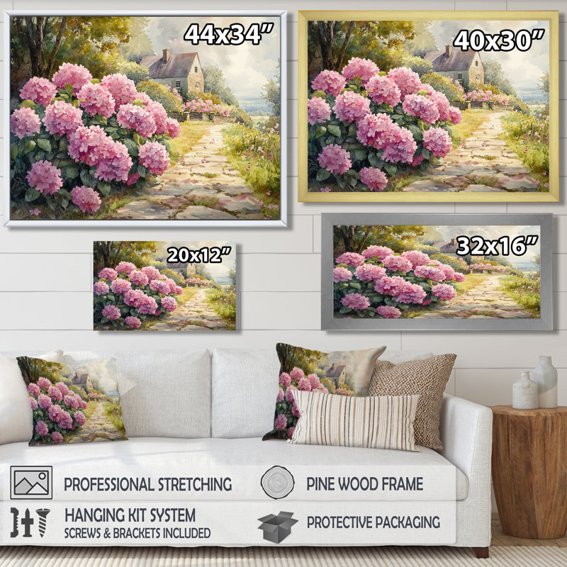 Dobromir - Floral Wall Art, Reproduction encadrée d'une seule photo, Noir, noir, noir, noir, H 12 po x l 20 po