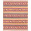 Tapis de zone en laine rouge 8 pi 2 po x 10 pi en laine noué la à la main one-of-kind-new age bohémien