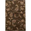 Himalayan Wool Damask Area Rug in Brown
