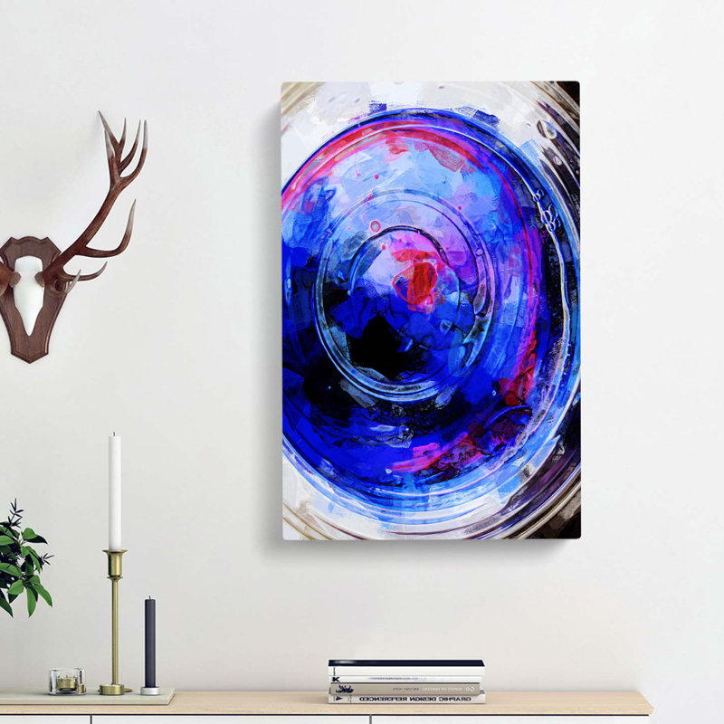 Heartbeat Ripples In Abstract - Wrapped Canvas Painting, 91cm H x 60cm W x 3cm D