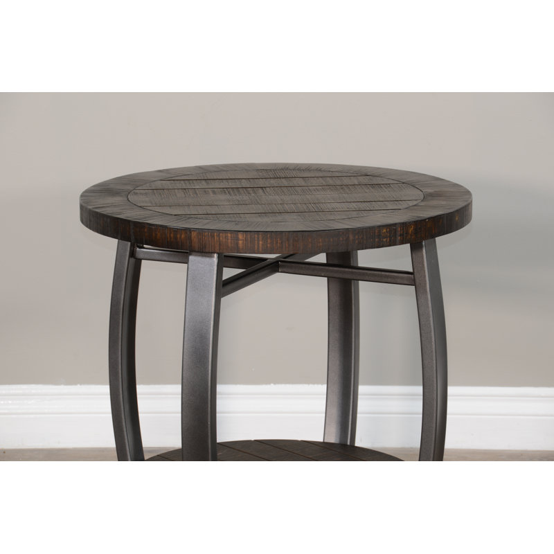 Bridgecliff Solid Wood Top End Table