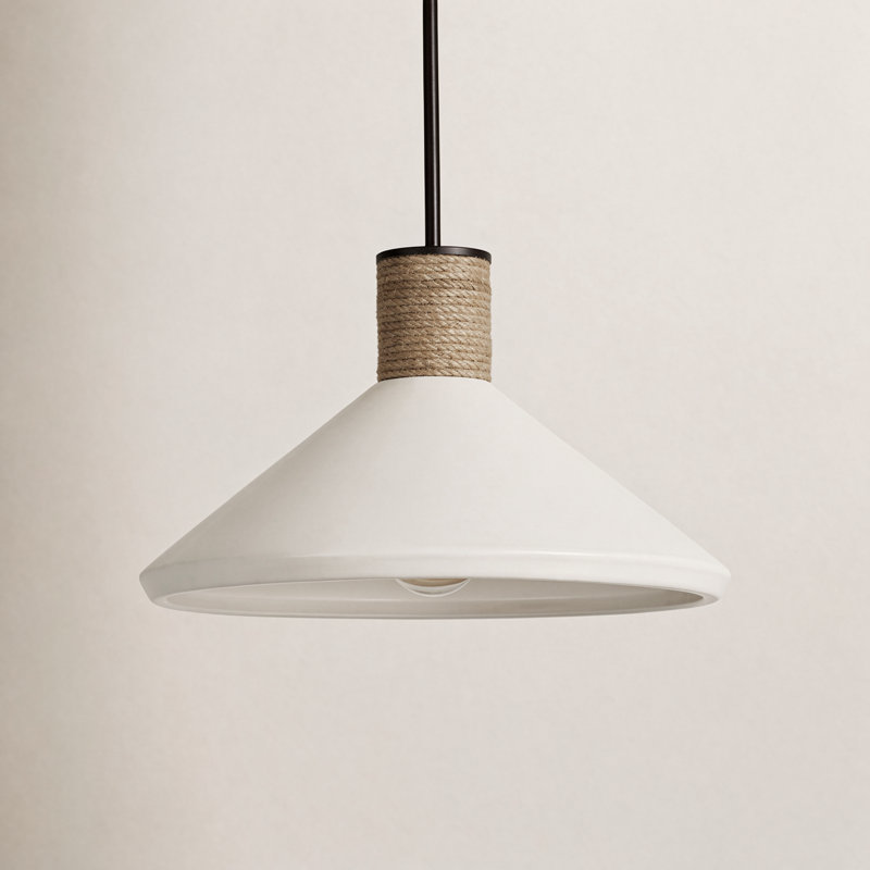 Gwenelle 1 - Light Dark Pewter/Brown Single Pendant