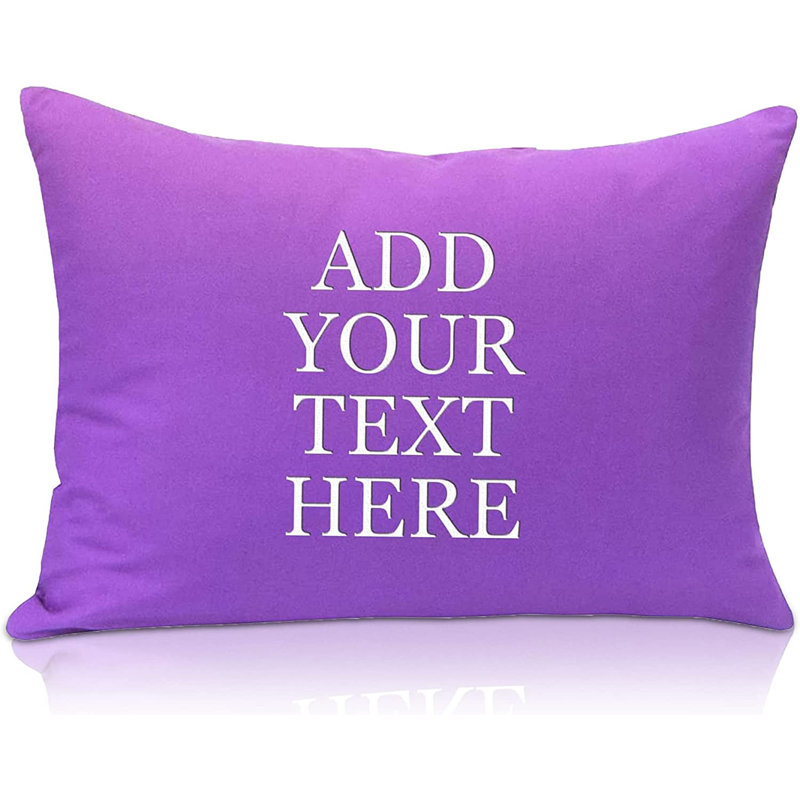 Taie d'oreiller en microfibre Lapo, Taie d'oreiller de 14 po x 20 po, Mauve, Oui