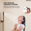  Pressure-Balanced Shower System, 6-Inch Rainfall Shower Faucet with Rough-in Valve-116781426