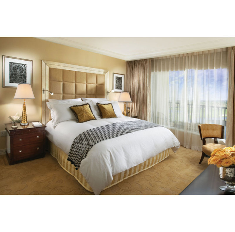 Gold Metal Table Lamp with White Fabric Shade