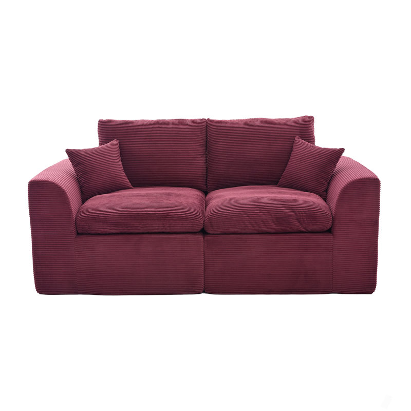 Canapé modulaire modulaire Cloud, canapé Comfy Cloud Modern, 2 places avec housses de coussin, meubles amovibles pour salon, chambre à coucher, appartements, dortoirs, sans assemblage requis
