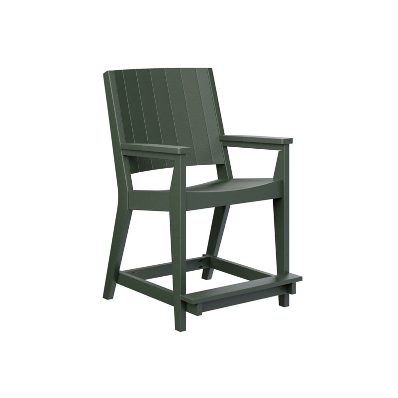 Fauteuil de bar Berlin Chat, 21.5", Gris fumée