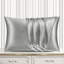 Satin Silk Pillow Cases Pack of 2 Super Soft Smooth Pillow Covers Breathable Hypoallergenic Envelope Closure-1637978130