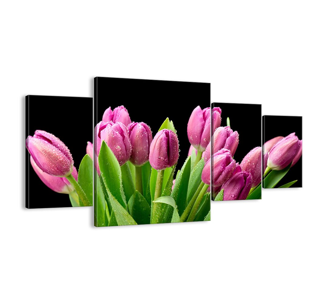 4-tlg. Leinwandbilder-Set - Fotografie „Lilac Joy of Spring”