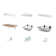 Marchelle Working Station Peg Board Kit with Wall Mounted Folding Work Bench 