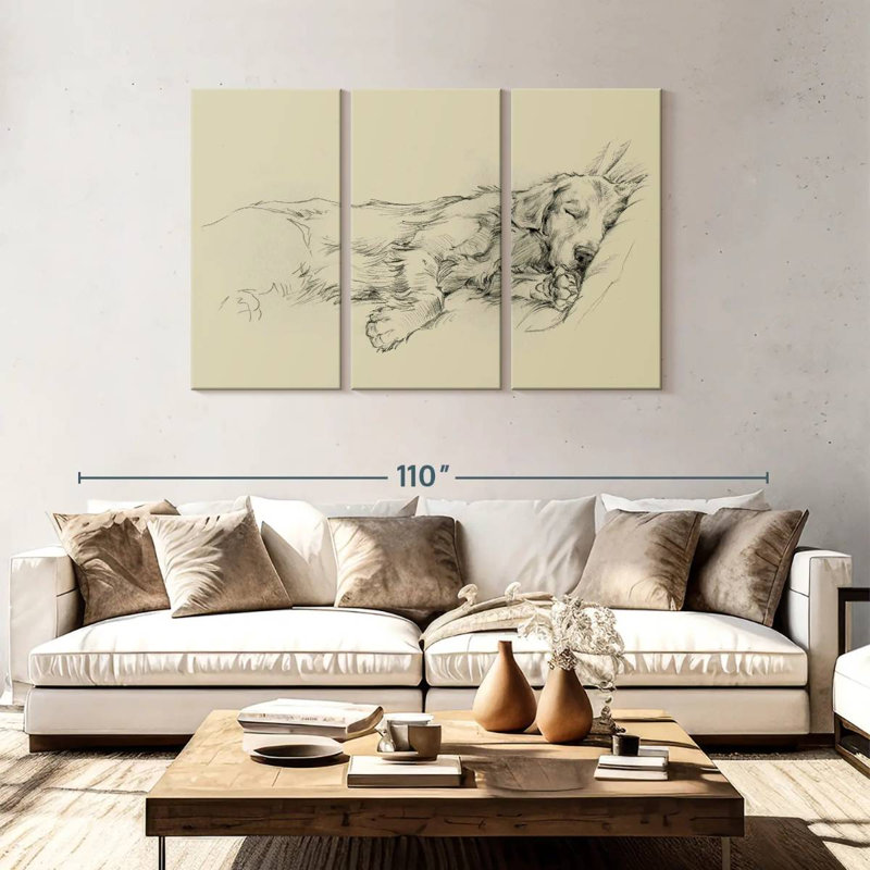 Brampt Dog Days I, 48" H x 74" W