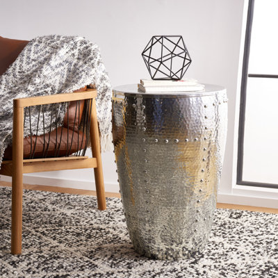 Shieda Metal Accent Stool by 17 Stories