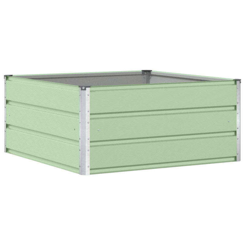 Planter Steel, Pastel Green, 45cm H x 100cm W x 100cm D