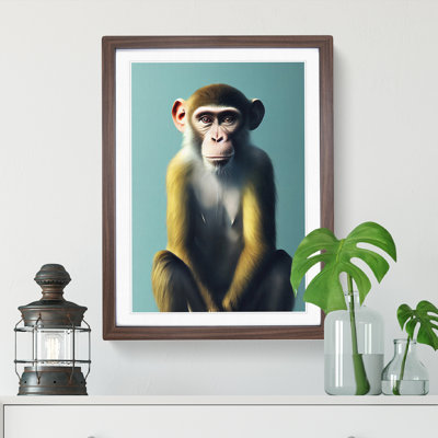 A Monkey Portrait No.3 - Single Picture Frame Painting