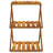 vidaXL Folding Shelf Brown Solid acacia wood Medium Foldable-1625892953