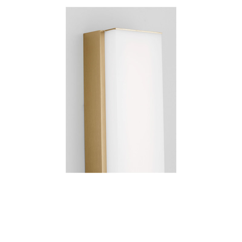 Panna LED Vanity, Satin Brass, 3" H x 30" W x 1.87" D