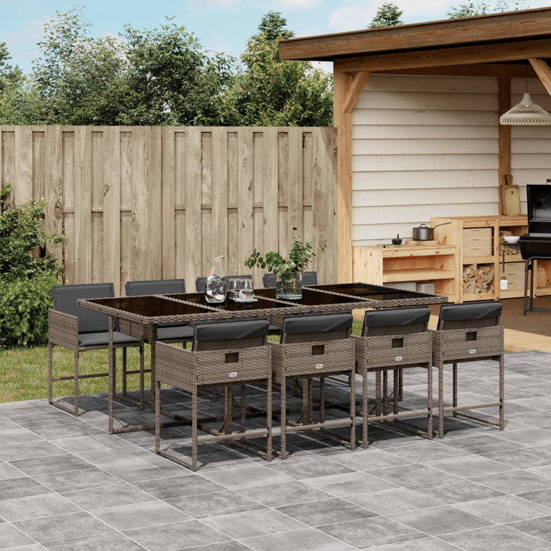  Garden Dining Set Grey, Gray, Dark Gray